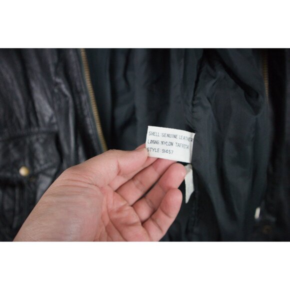 Wilsons Leather Vintage Bomber Leather Jacket Mens Small - Picture 8 of 8